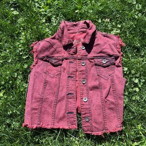 Emo Frayed Rocker Vest